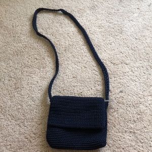 Cross body purse navy blue